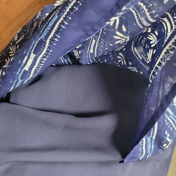 Laundry by Design Size 8 maxi dress blue Print, - Picture 10 of 11